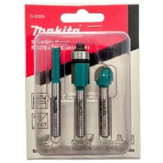 Makita Zestaw 3 frezów do frezarki 6mm Makita D-30209