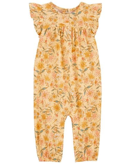 Carter's Jumpsuit lábak nélkül nyakkivágás ujj sárga virágos lány 6m