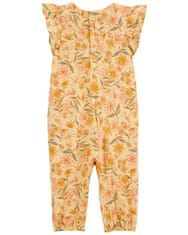 Carter's Jumpsuit lábak nélkül nyakkivágás ujj sárga virágos lány 6m