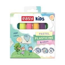 EASY Kids PASTEL School gyurma, 6 pasztell színben