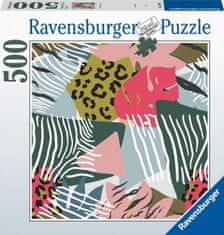 Ravensburger Négyzet alakú puzzle Állatminták 500 db