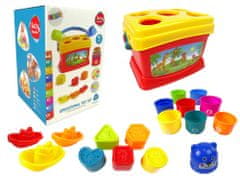 Lean-toys Oktatási vödör csészék Piramis hajó Sorter Fürdőzés Sorter