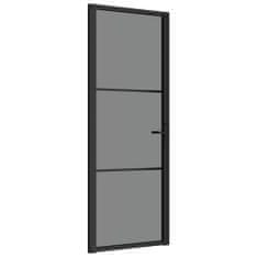shumee fekete ESG üveg és alumínium beltéri ajtó 76 x 201,5 cm