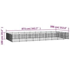 shumee acél kültéri kutyakennel 33,87 m²