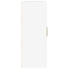 shumee magasfényű fehér szerelt fa faliszekrény 69,5 x 32,5 x 90 cm
