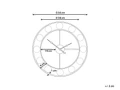 Beliani Színes falióra ø 55 cm REIDEN