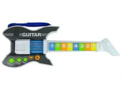 Lean-toys Rockman elektromos gitár mikrofonos fejhallgatóval gyerekeknek