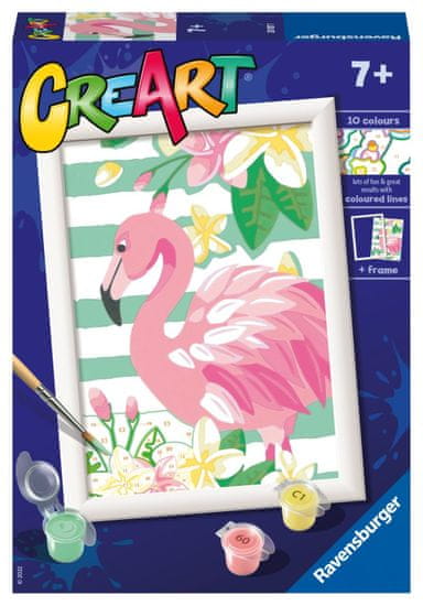 Ravensburger CreArt - Rózsaszín flamingó