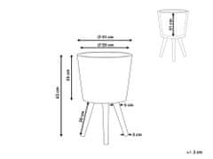 Beliani Tópszínű virágtartó 63 cm ARTA