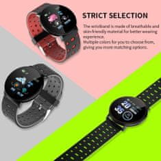 Verk LCD Smart Watch szilikon karszalag Android és iOS fekete