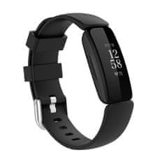 BStrap Silicone szíj Fitbit Inspire 2, black