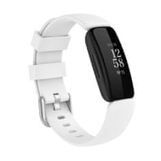 BStrap Silicone szíj Fitbit Inspire 2, white