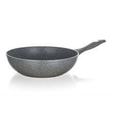 Banquet Wok serpenyő tapadásmentes felülettel Granite Grey 28 cm