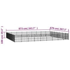 shumee acél kültéri kutyakennel 59,28 m²