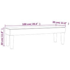 shumee barna szövet pad 100 x 30 x 30 cm