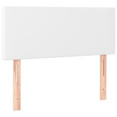 Greatstore fehér műbőr LED-es fejtámla 90 x 5 x 78/88 cm