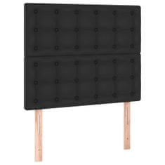 Greatstore fekete műbőr LED-es fejtámla 90x5x118/128 cm