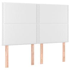 Greatstore fehér műbőr LED-es fejtámla 144x5x118/128 cm