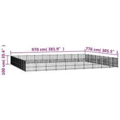 shumee acél kültéri kutyakennel 75,27 m²