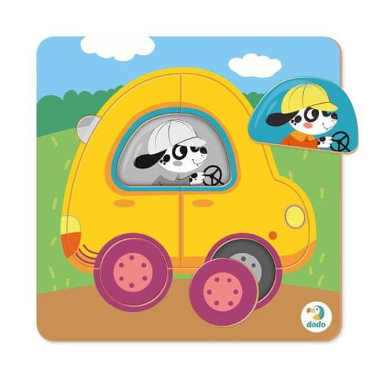 DoDo Puzzle Car 5 darab