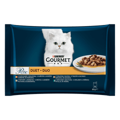 Gourmet Perle multipack 48×85 g - húsos duó