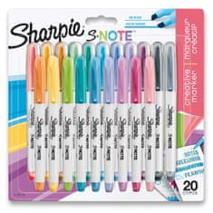 Sharpie S-Note 20 szín