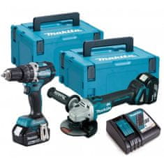 Makita DHP484 csavarhúzó, csiszológép DGA506 DLX2210TJ1