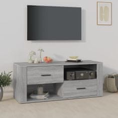 shumee szürke sonoma színű szerelt fa TV-szekrény 100 x 35 x 40 cm