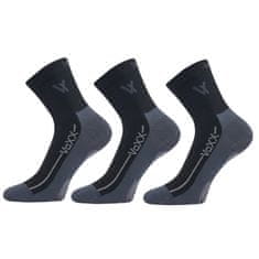 Voxx 3PACK fekete zokni (Barefootan-black) - méret S
