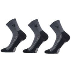Voxx 3PACK sötét szürke zokni (Barefootan-darkgrey) - méret S