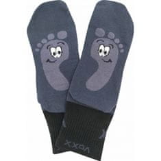 Voxx 3PACK sötét szürke zokni (Barefootan-darkgrey) - méret S