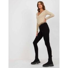 RELEVANCE Női pamut leggings LADONNA fekete RV-LG-8445.19P_392797 XL