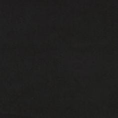 Greatstore fekete bársony lábzsámoly 77x55x31 cm