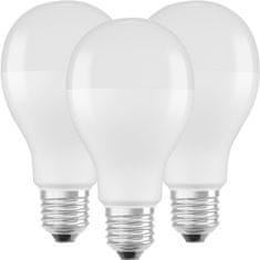 Osram 3x LED izzó E27 A60 19W = 150W 2452lm 3000K Meleg fehér 200°