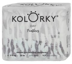 KOLORKY DAY - tollak - S (3-6 kg) - 25 db - eldobható öko pelenka