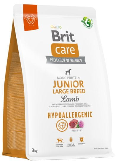 Brit Care Dog Hypoallergenic Junior Large Breed, 3 kg