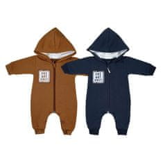 KOALA Baby Jumpsuit One Way Only Barna - 56 (0-3m)