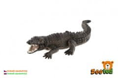 Krokodil nyugat-afrikai zoot műanyag 17cm