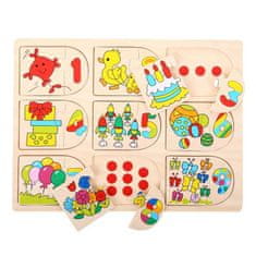 Bigjigs Toys Képes számoló puzzle