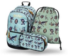BAAGL 3 SET Core Harry Potter Fantasztikus állatok: hátizsák, tolltartó, táska, táska