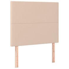 Greatstore cappuccino műbőr LED-es fejtámla 100x5x118/128 cm