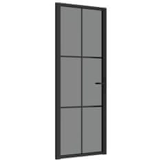 shumee fekete ESG üveg és alumínium beltéri ajtó 76 x 201,5 cm
