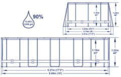 Bestway medence 5,49 x 2,74 x 1,22 m-es patronos szűrővel