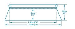 Bestway medence 3,05 x 0,66 m patronos szűréssel