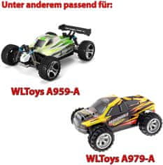 YUNIQUE GREEN-CLEAN 1 darabból álló újratölthető lipo akkumulátor (6.4V 750mAh) autóhoz A959-A A969-A A979-A K929-A RC Truck 16500