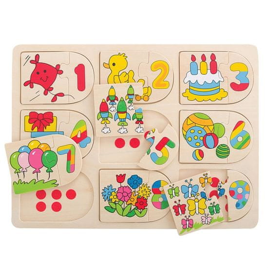 Bigjigs Toys Képes számoló puzzle