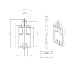 DIN sínes rögzítő konzol a Sonoff DR-hez