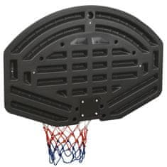 Greatstore fekete polietilén kosárlabdapalánk 90 x 60 x 2 cm