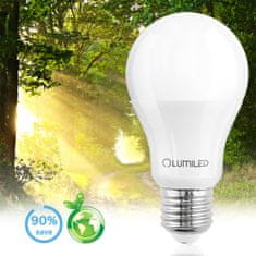 LUMILED LED izzó E27 A60 10W = 75W 1055lm 3000K Meleg fehér 200° MOZGÁS- ÉS ALKONY SZENZOR VAL