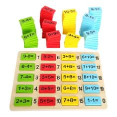 Small foot kis lábos Fából készült színes matematikai táblázat összegek